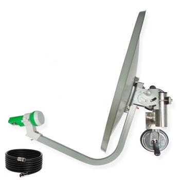 Antena satelit TIR, necesita receptor satelit, camion, camping, 45cm, cu ventuza dubla din aluminiu, lnb, busola, cablu 5m Antena satelit TIR, necesita receptor satelit, camion, camping, 45cm, cu ventuza dubla din aluminiu, lnb, busola, cablu 5m