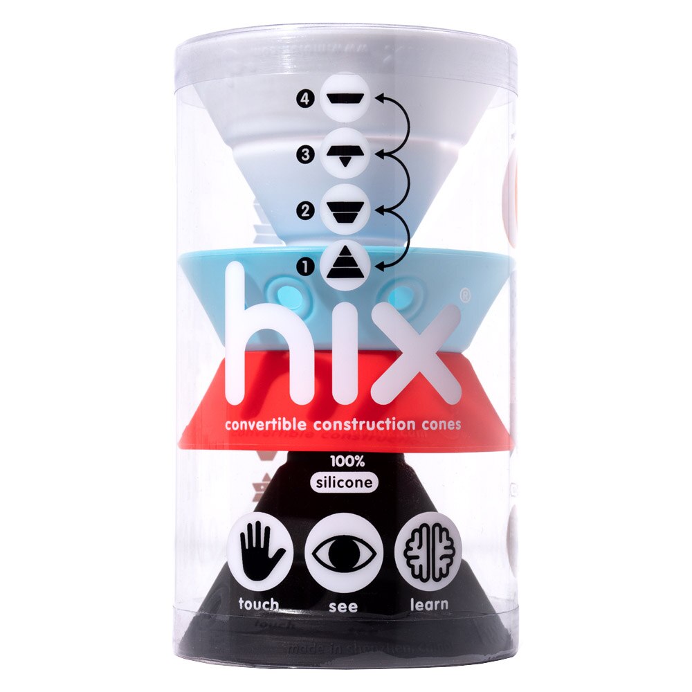 Jucarie conuri de constructie moi, Hix, Nordic Colors