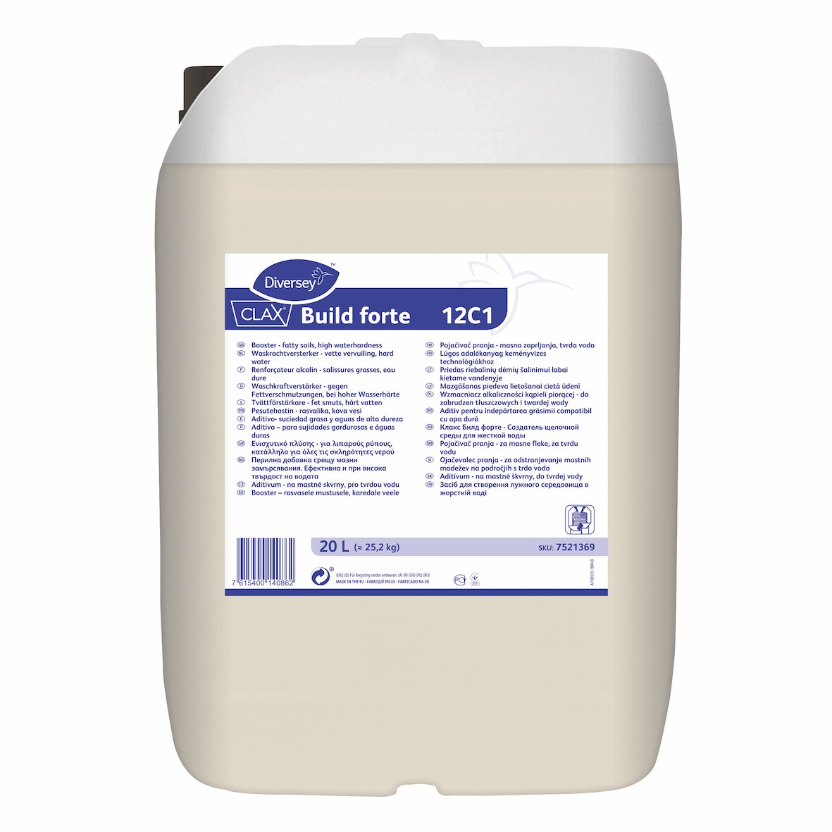 Aditiv alcalin concentrat pentru tesaturi Clax Build Forte 20l