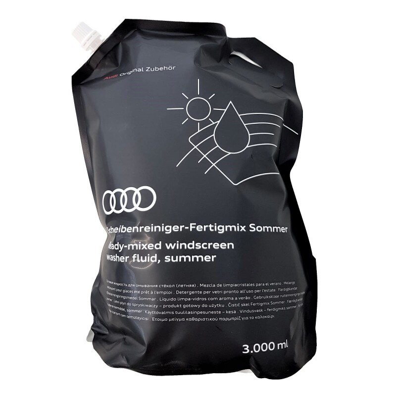 Solutie spalare parbriz pe timp de vara originala Audi, 3 L, ready mixed