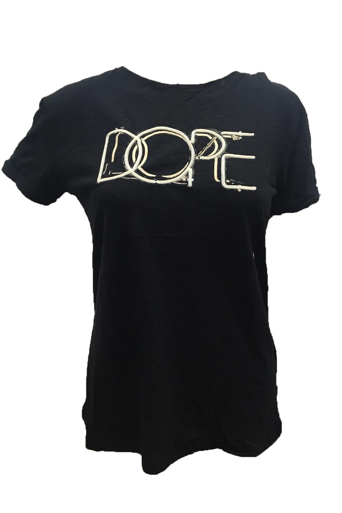 Bluza cu maneca scurta, Replay, 2241580, Negru