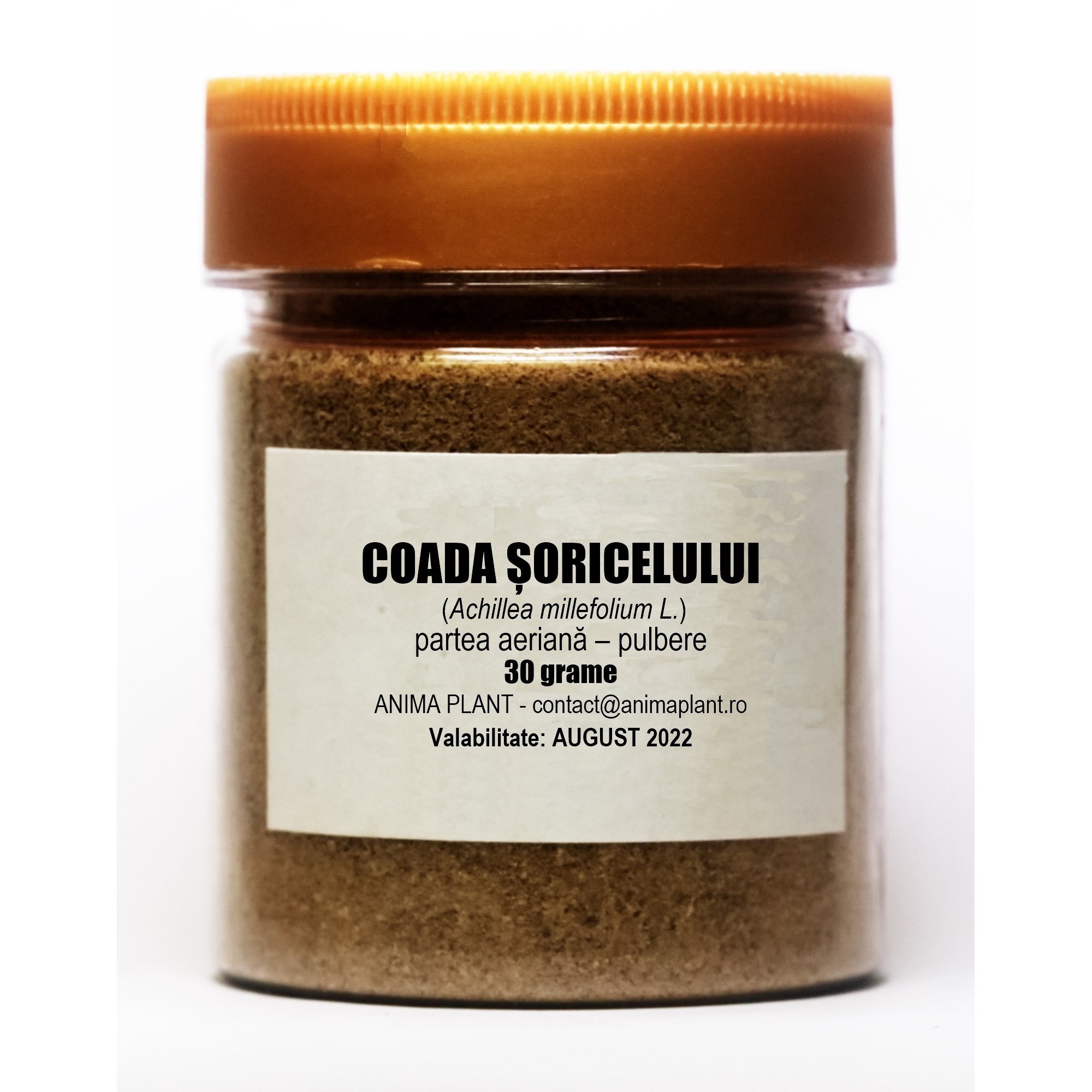 Coada soricelului, Achillea millefolium, partea aeriana, pulbere, Anima Plant, 30g