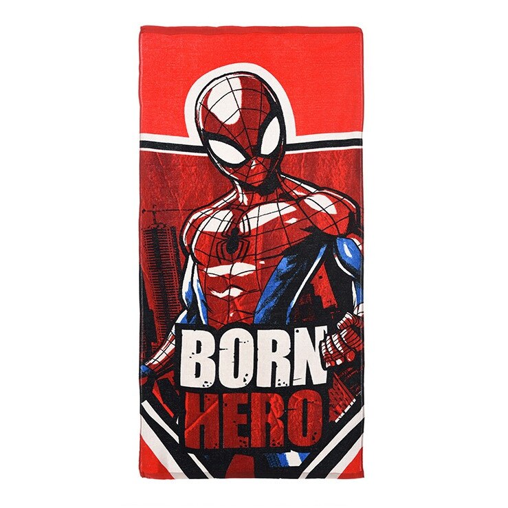Prosop plaja microfibra Spiderman 140 x 70 cm Rosu