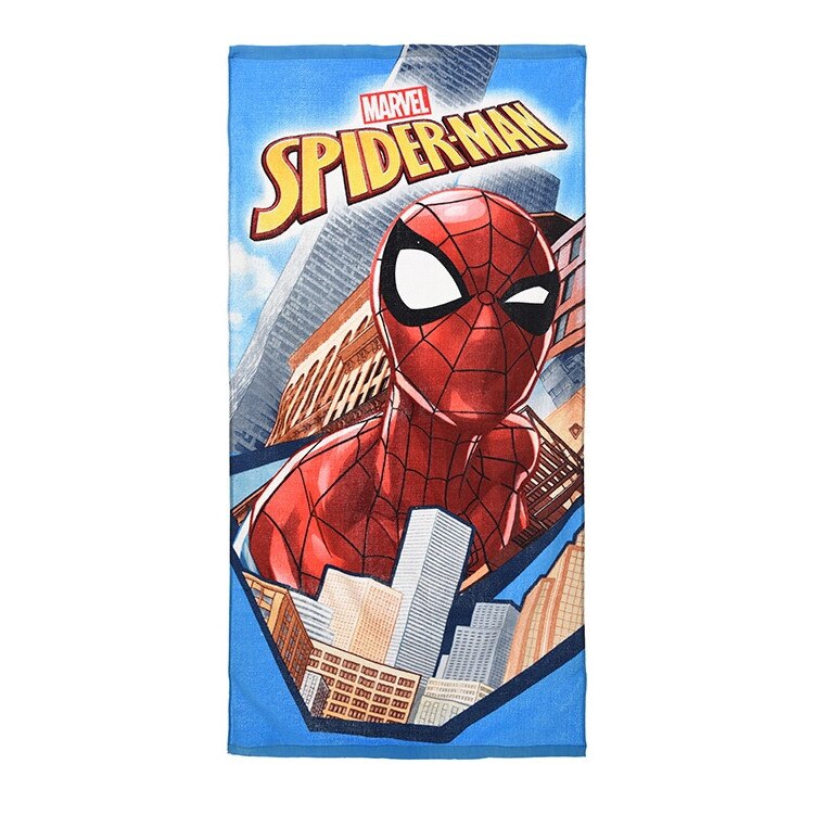 Prosop plaja microfibra Spiderman 140 x 70 cm Albastru