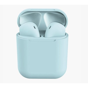 Casti i12-TWS 5.0, AirPods, ultra performante, fara fir, Turcoaz, AIR Casti i12-TWS 5.0, AirPods, ultra performante, fara fir, Turcoaz, AIR