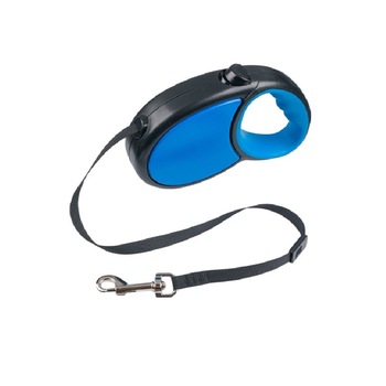 Lesa mecanica pentru caini 30 kg, 5m, Albastru Lesa mecanica pentru caini 30 kg, 5m, Albastru