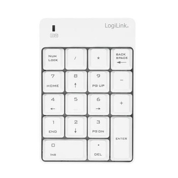 Tastatura numerica Logilink ID0186 Wireless USB Alb Tastatura numerica Logilink ID0186 Wireless USB Alb