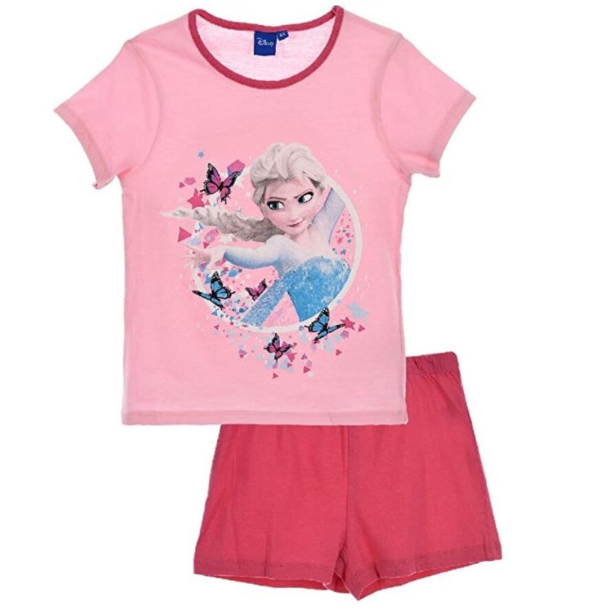 Pijama maneca scurta Frozen 5402, Roz/Fucsia