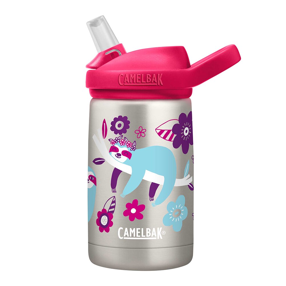 Bidon de apa Eddy+ Kids SST Vacuum Insulated 12oz, Flowerchild Sloth,Mov/Gri
