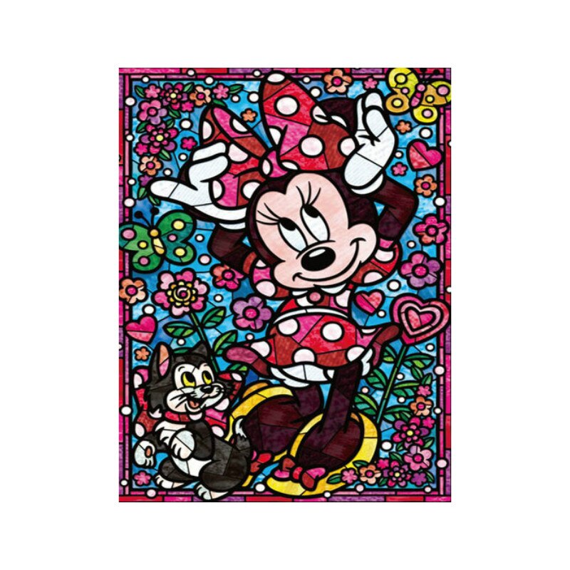 Set creativ tablou 5D cu diamante AMTMBS, Model Minnie Mouse