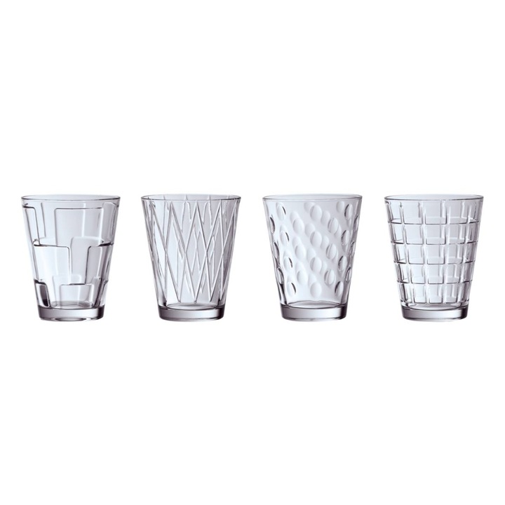 Комплект от 4 чаши вода Villeroy & Boch Dressed UP, Кристал, Опушен, 310 мл