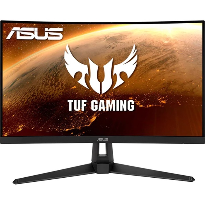 Asus TUF VG27WQ1B Ívelt Gaming monitor, 27", WQHD, 1 ms, 165Hz, FreeSync Premium, Adaptive-sync, HDR10