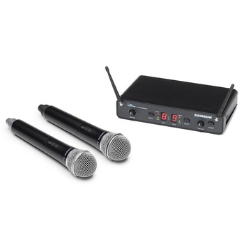 Set microfon fara fir, Samson CR288 HH, doua microfoane Q8, banda D Set microfon fara fir, Samson CR288 HH, doua microfoane Q8, banda D