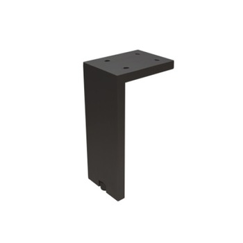 Picior pentru mobilier reglabil, Fonda, H:100 mm, finisaj negru periat Picior pentru mobilier reglabil, Fonda, H:100 mm, finisaj negru periat