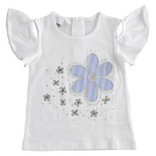 Tricou fete Ido alb cu floare 12