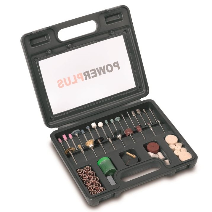 Set accesorii pentru slefuit biax Powerplus Powe90600, 120 piese