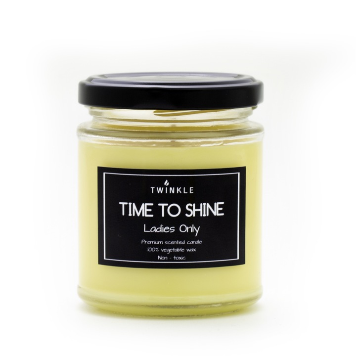 Lumanare parfumata din ceara soia, TWINKLE, Patchouli si Portocale