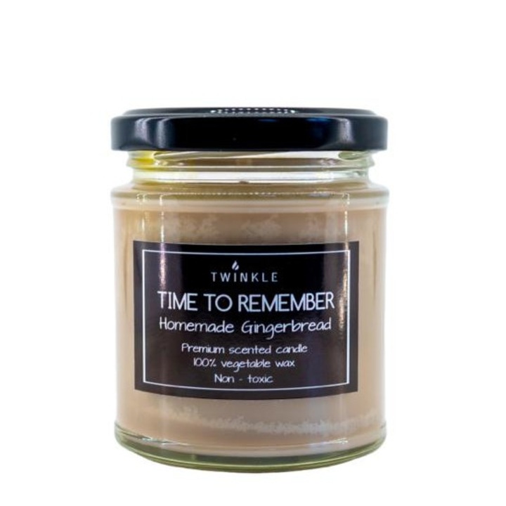 Lumanare parfumata din ceara soia, TWINKLE, Turta dulce