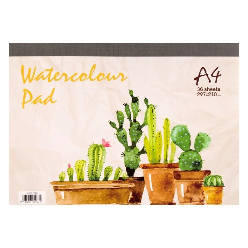 Bloc desen, Zola®, coperta cu model cactusi, A4, 36 file