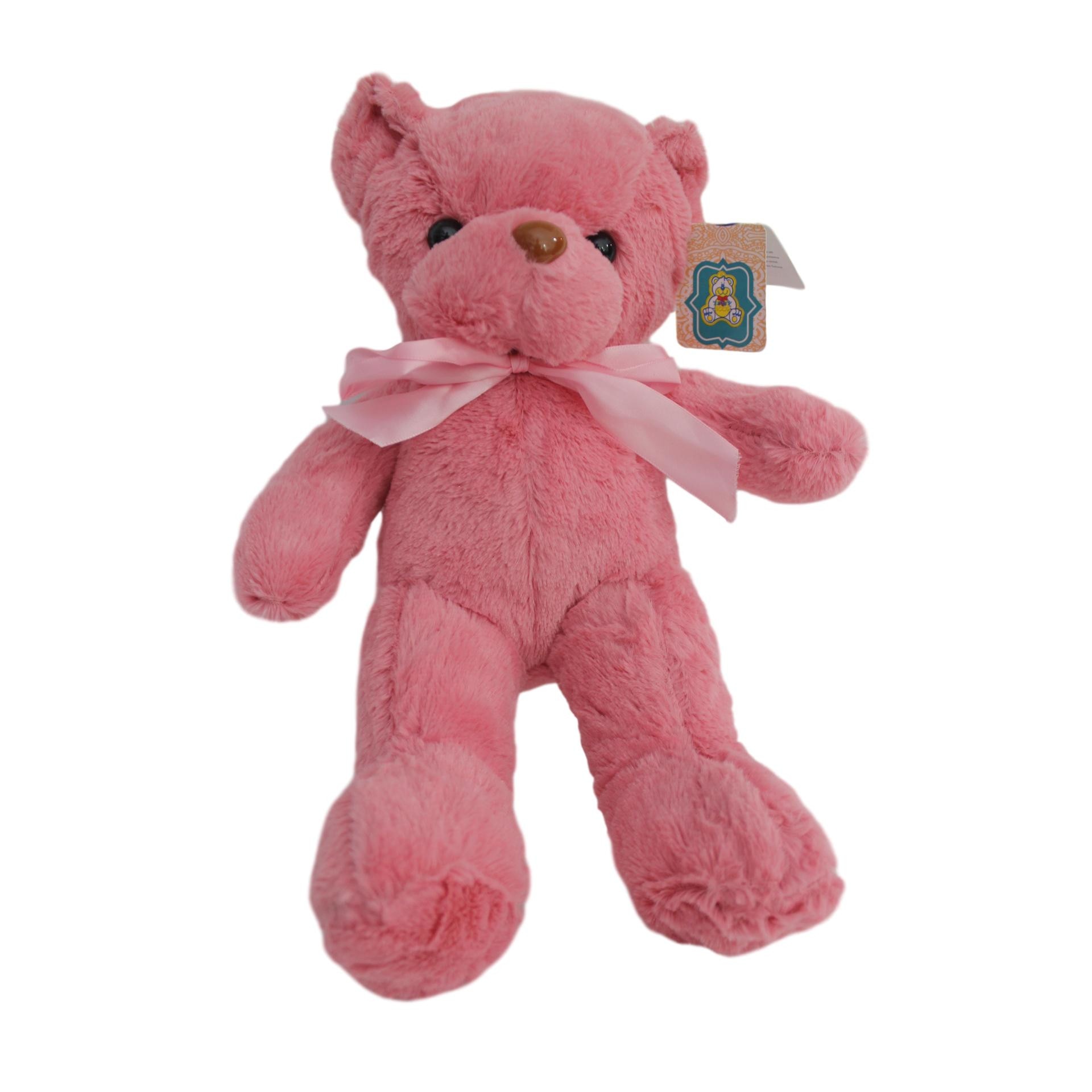 Ursulet de plus Tedy cu mesaj,Roz, 35cm - eMAG.ro