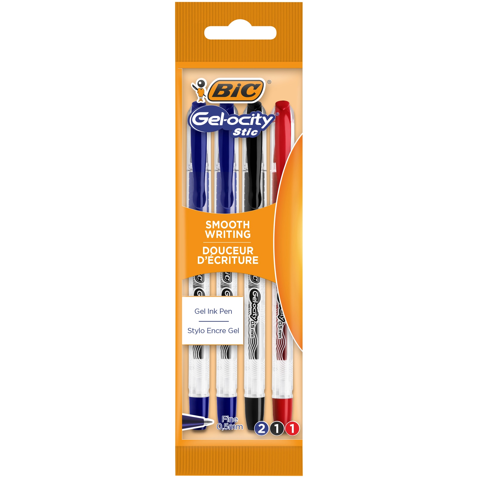 Set 4 Rollere Gelocity Stic, 2 albastru, 1 negru si 1 rosu