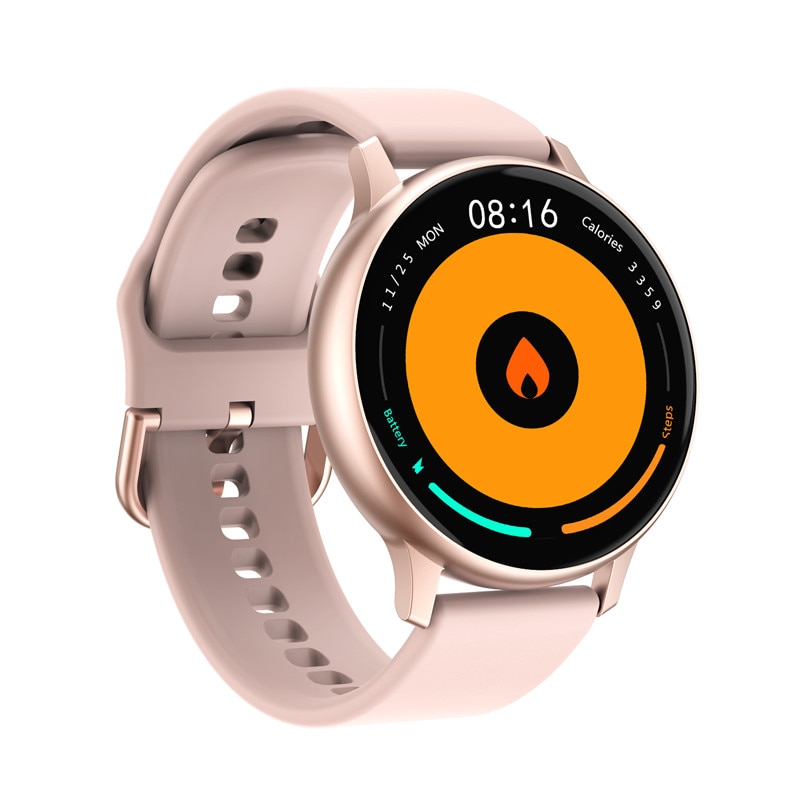 Ceas Smartwatch si Bratara Inteligenta 2 in 1 DT 2021 PRO, Full Color OLED si FullTouch display,Notificari Apeluri/SMS/Whatsapp/Facebook, Monitorizare puls si bataile inimii, 9 Moduri Sport, Interfete multiple, diverse functii, Rose Gold Silicon