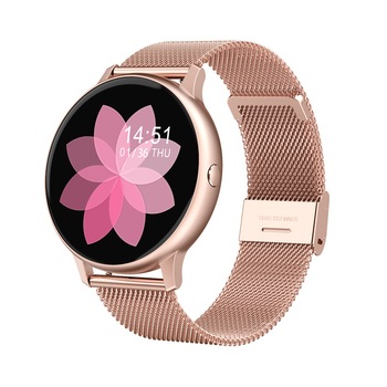 Ceas Smartwatch si Bratara Inteligenta 2 in 1 DT 2021 PRO, Full Color OLED si FullTouch display, Notificari Apeluri/SMS/Whatsapp/Facebook, Monitorizare puls si bataile inimii, 9 Moduri Sport, Interfete multiple, diverse functii, Rose Gold Metalic Ceas Smartwatch si Bratara Inteligenta 2 in 1 DT 2021 PRO, Full Color OLED si FullTouch display, Notificari Apeluri/SMS/Whatsapp/Facebook, Monitorizare puls si bataile inimii, 9 Moduri Sport, Interfete multiple, diverse functii, Rose Gold Metalic