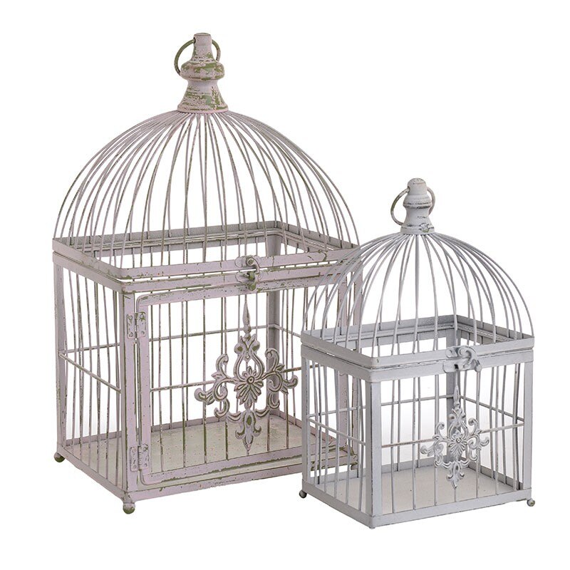 Set 2 colivii metalice Antique multicolor