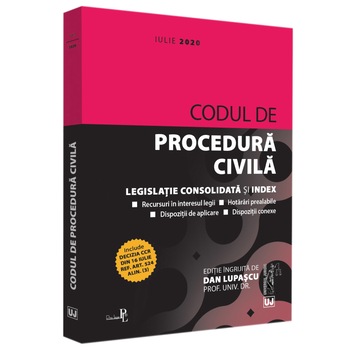 Codul De Procedura Civila: Iulie 2020, Lupascu Dan Codul De Procedura Civila: Iulie 2020, Lupascu Dan