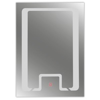 oglinda baie moderna dreptunghiulara 80 x 60 cm iluminta led touch senzor cadran lumina intrerupta imagen 58_0_
0