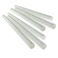 Set 10 Baghete bare silicon DAO 11mm, lungime 270mm transparente