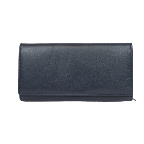 Portofel dama, din piele naturala, Hassion, 1519 Bleumarin