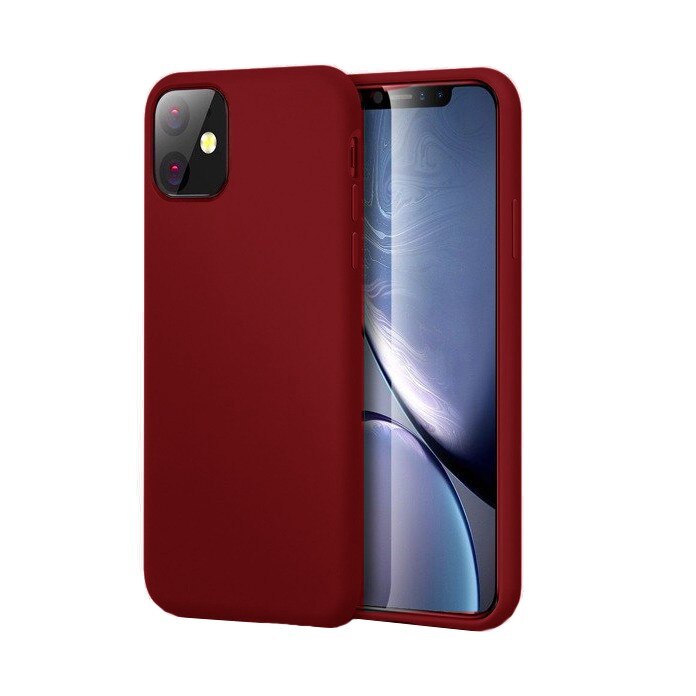 Husa Matt TPU pentru Iphone 11 Pro Burgundy