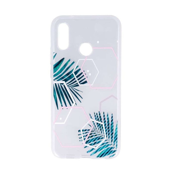 Husa TPU Transparent Geometric Leaf pentru Samsung S9