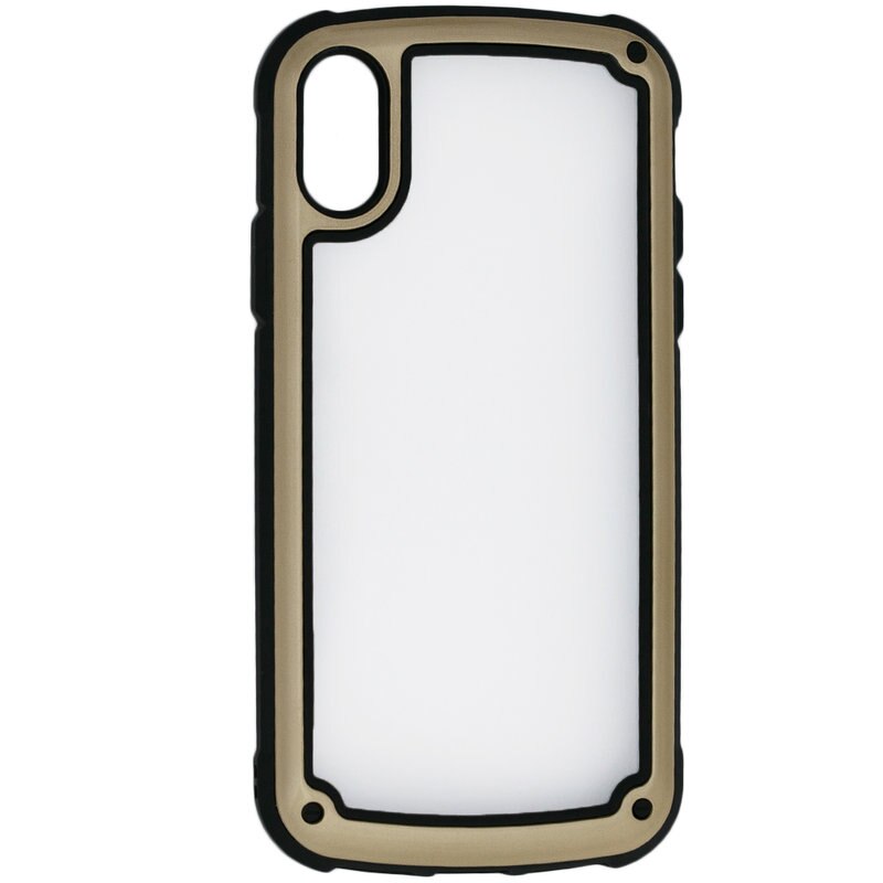 Husa Solid Frame pentru Iphone X/XS Auriu
