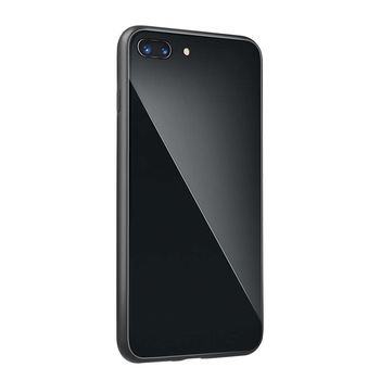 Husa protectie cu spate din sticla pentru Samsung Galaxy A7 2018 Negru Husa protectie cu spate din sticla pentru Samsung Galaxy A7 2018 Negru