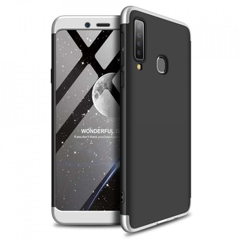 Husa protectie 360 GKK pentru Samsung Galaxy A9 2018, Argintiu Husa protectie 360 GKK pentru Samsung Galaxy A9 2018, Argintiu