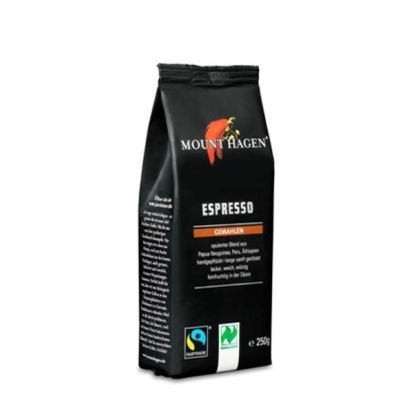 Cafea Bio Espresso prajita si macinata 250gr, Mount Hagen
