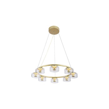 Lustra LED Lorell, 40 w, 3200lm, 3000K, auriu, FST5390 Lustra LED Lorell, 40 w, 3200lm, 3000K, auriu, FST5390