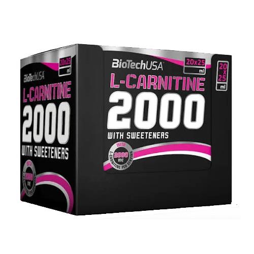 Supliment Alimentar L-Carnitina 2000 miligrame 20 fiole Bio Tech USA