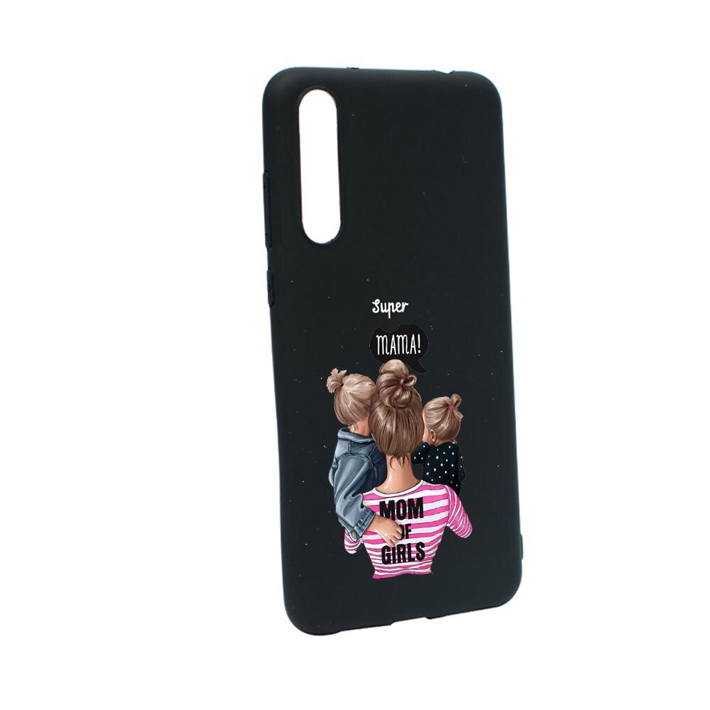 Husa Samsung Galaxy A50 / A50s, Girl + Mom, rezistenta la uzura, anti-alunecare, din silicon Premium, B556