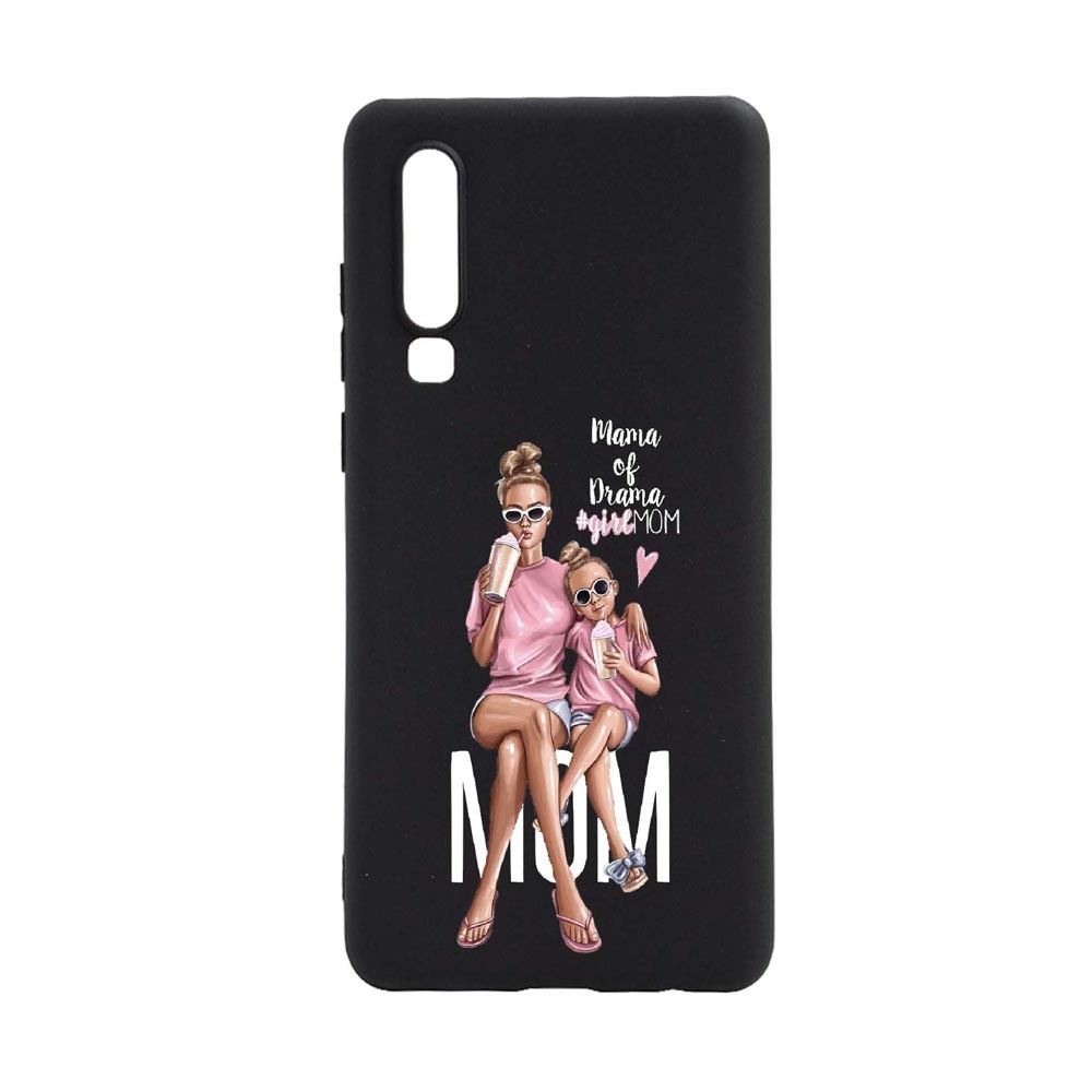 Husa Samsung Galaxy A7 2018, Girl + Mom, rezistenta la uzura, anti-alunecare, din silicon Premium, B558