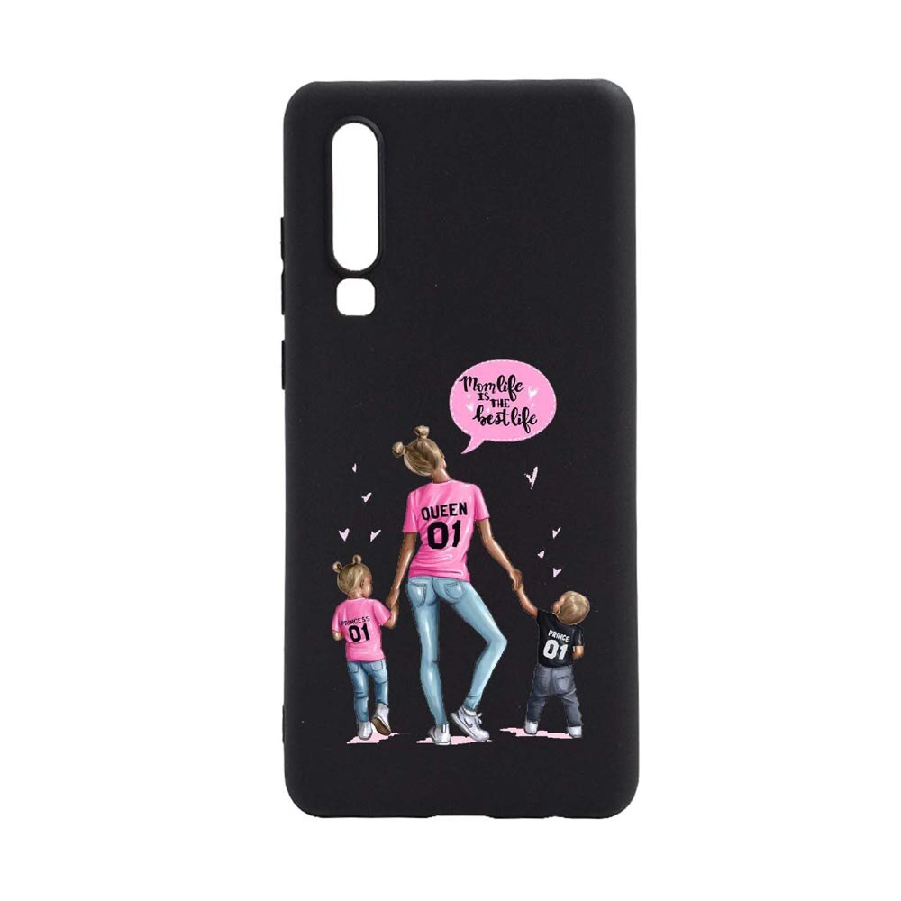 Husa Samsung Galaxy A7 2018, Mom's Life, rezistenta la uzura, anti-alunecare, din silicon Premium, B557