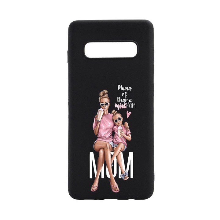 Силиконов калъф Unique за Samsung Galaxy S10 Plus, Girl + Mom, B558