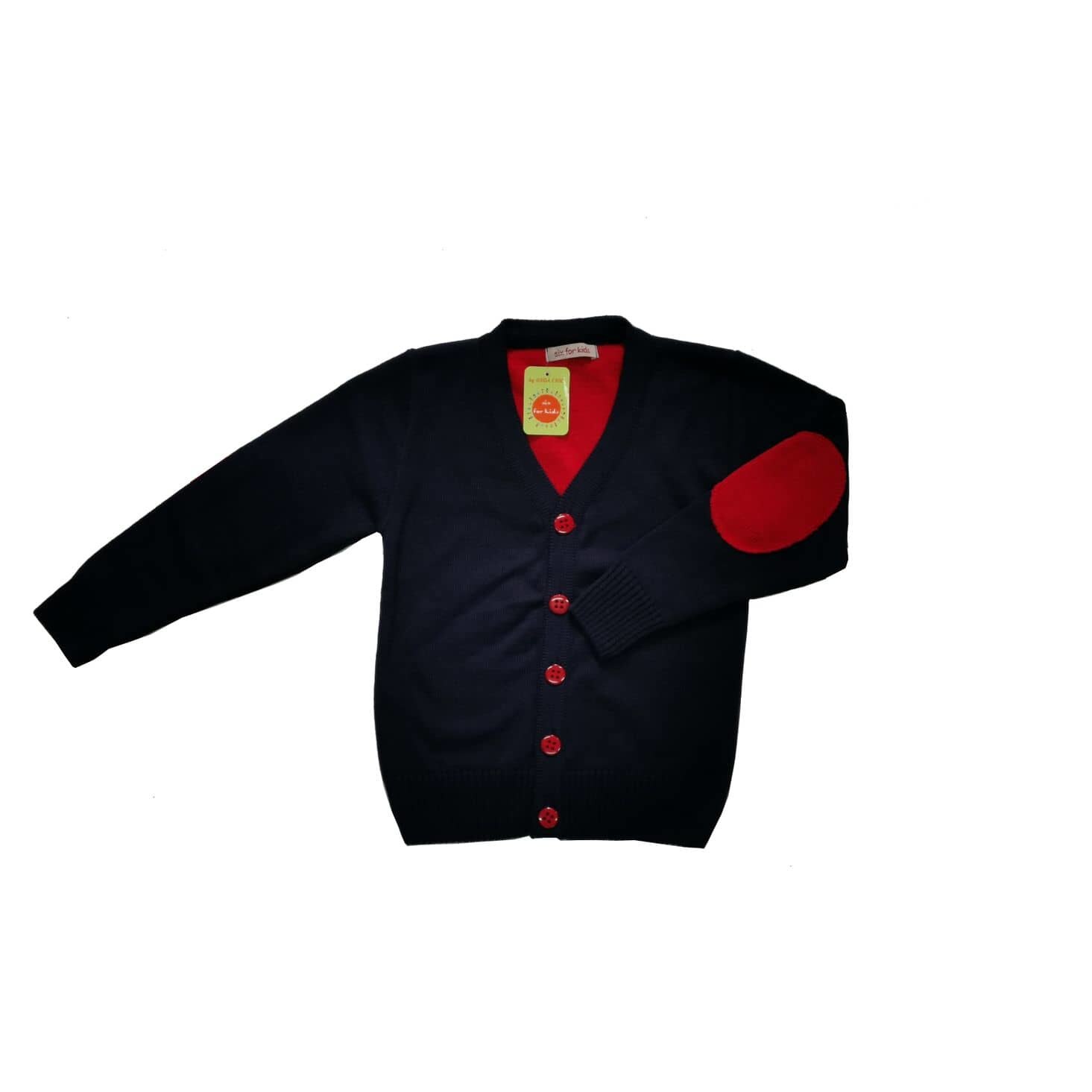 Cardigan Dorel bleumarin cu rosu