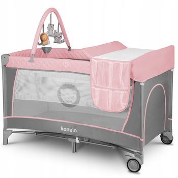 Patut pliant, Lionelo, Flower, cu doua nivele, Cu arcada, Geanta transport, Masuta de infasat, Bara cu jucarii, Fereastra laterala, 120x60 cm, Roz Patut pliant, Lionelo, Flower, cu doua nivele, Cu arcada, Geanta transport, Masuta de infasat, Bara cu jucarii, Fereastra laterala, 120x60 cm, Roz