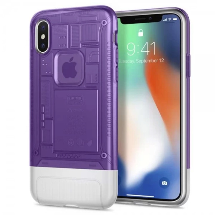 Husa Retro pentru iPhone XS MAX Purple