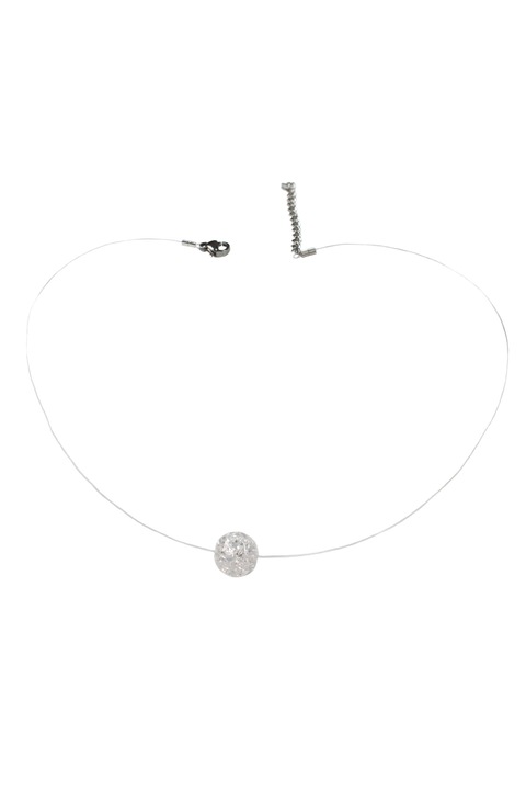 Choker transparent, Piatra Semipretioasa, cristal de gheata, 8mm