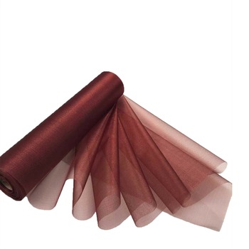 Rola organza 24 cm x 24.5 m, Burgundy, OROLL Rola organza 24 cm x 24.5 m, Burgundy, OROLL