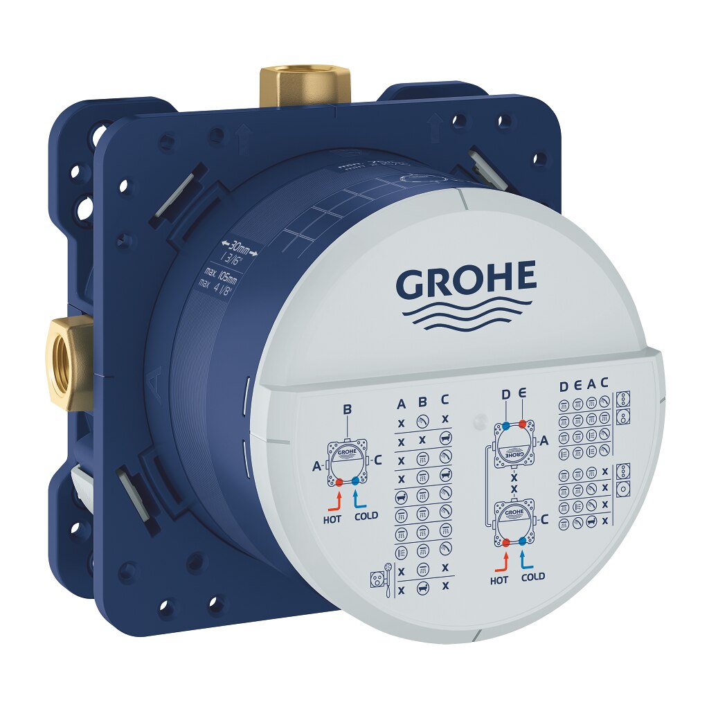 Душ система за вграждане Grohe Grotherm, С термостат, Тяло за вграждане ...
